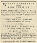 Advert for a public meeting