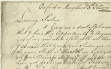 Letter from William Colhoun