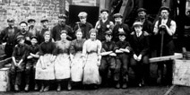 Photograph of miners (Falkirk Museums and SCRAN)