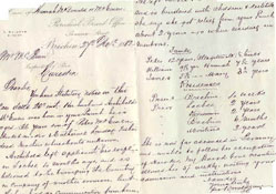 Image of letter relating to the situation of Hannah MacEwen