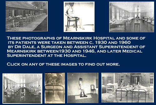 These photographs of Mearnskirk Hospital  and some of its patients were taken between 1930 and 1960. Click on any of these images to find out more
